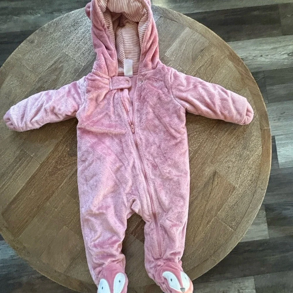 Carter's Just One You Baby‎ Girls' Fox Snowsuit/Jumper - Size 6M
